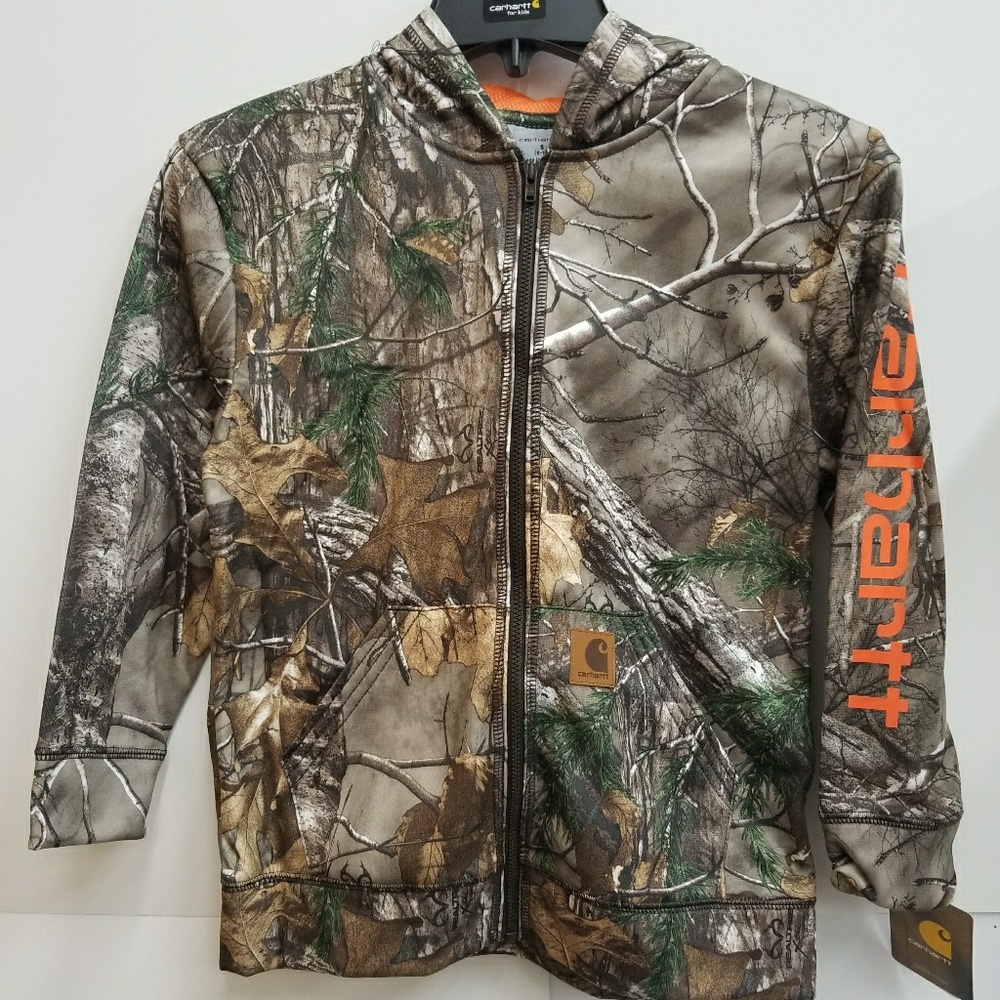 Carhartt Real Tree Camo Zip Up Hoodie NEW
